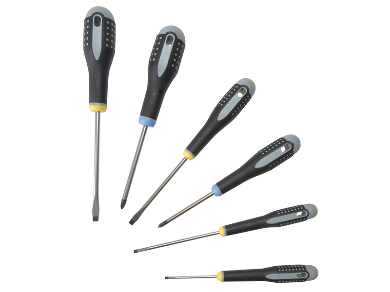 BE-9882 ERGO Screwdriver Set, 6 Piece