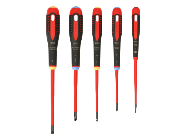 BE-9882SL ERGO Slim VDE Insulated Screwdriver Set, 5 Piece