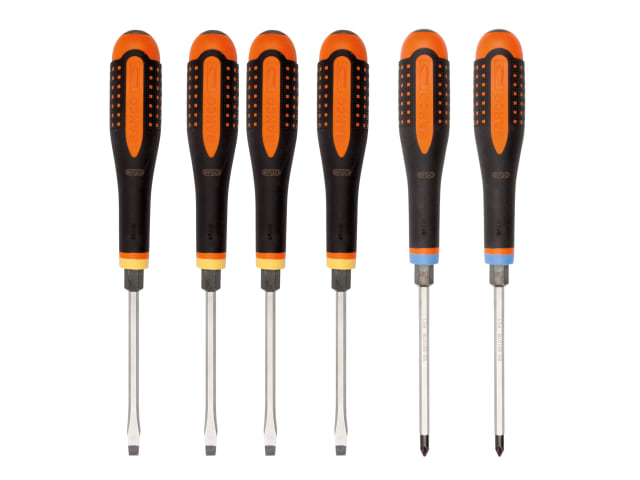 BE-9882TB ERGO Through Blade Screwdriver Set, 6 Piece