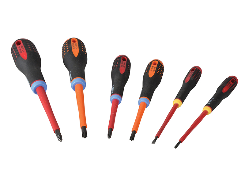 BE-9884S ERGO VDE Insulated Screwdriver Set, 6 Piece