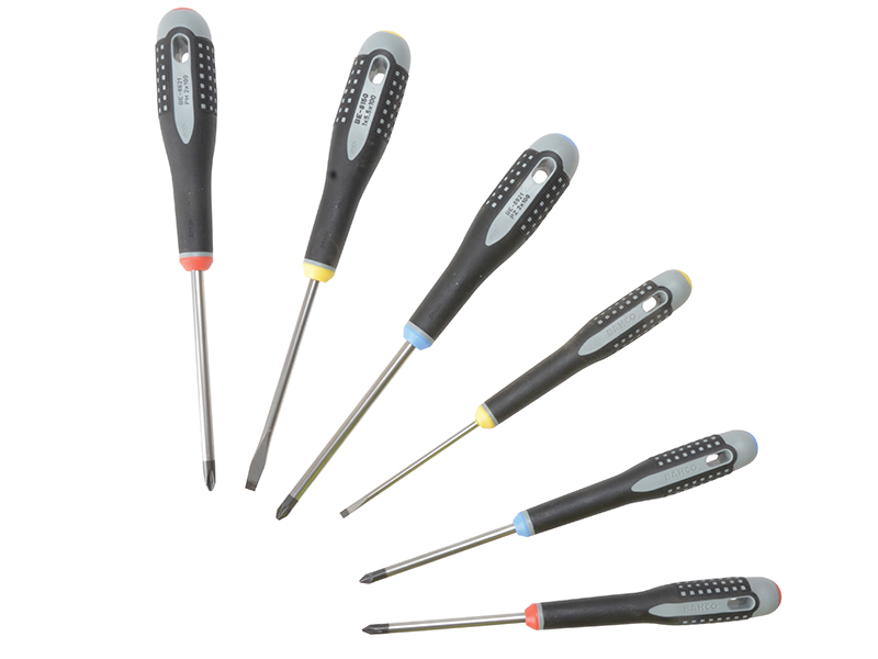 BE-9886 ERGO Screwdriver Set, 6 Piece