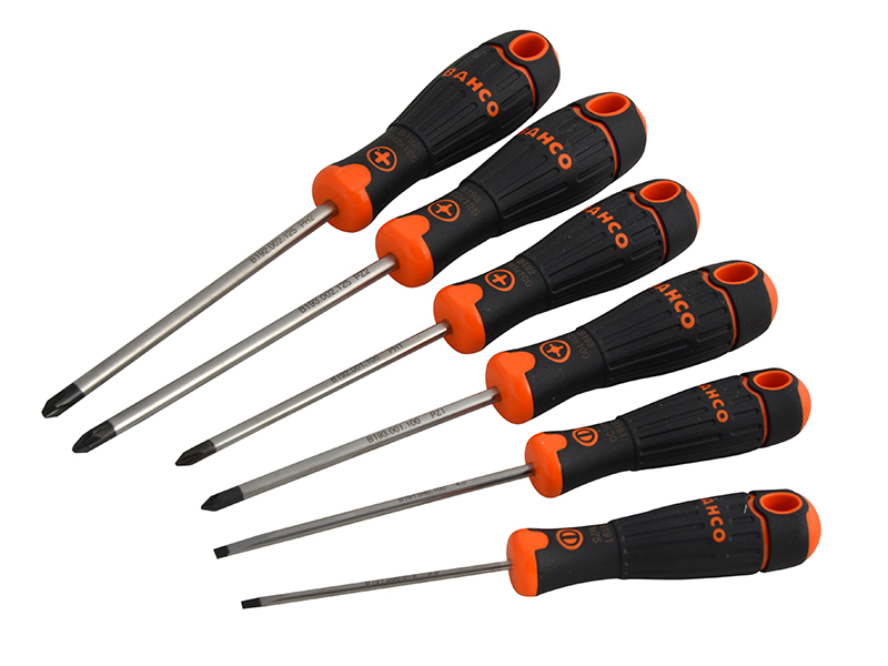 B219.026 BAHCOFIT Screwdriver Set, 6 Piece