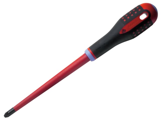 ERGO Slim VDE Insulated Pozidriv Screwdriver PZ2 x 80mm