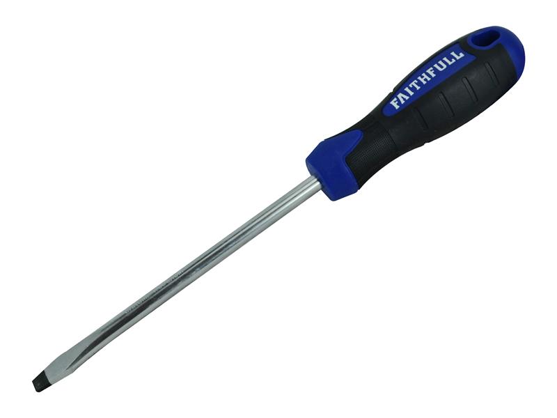 Soft Grip Screwdriver Flared Slotted Tip 6.5 x 125mm