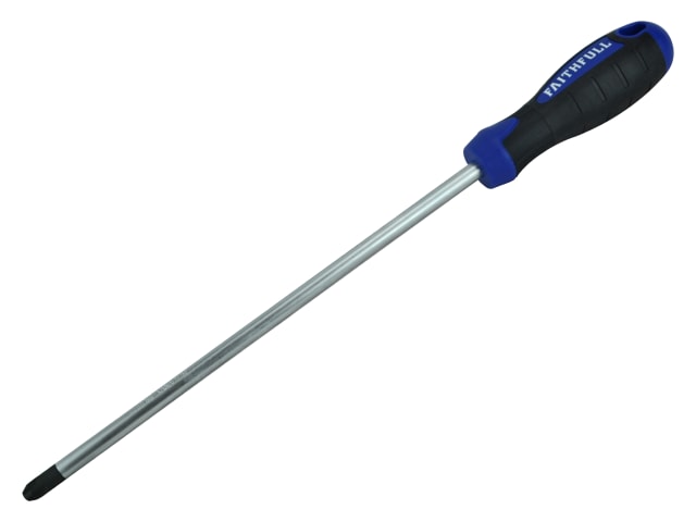 Soft Grip Screwdriver Pozidriv Tip PZ4 x 250mm Long Reach