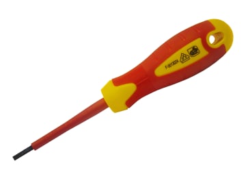 VDE Soft Grip Screwdriver Parallel Slotted Tip 3.5 x 100mm