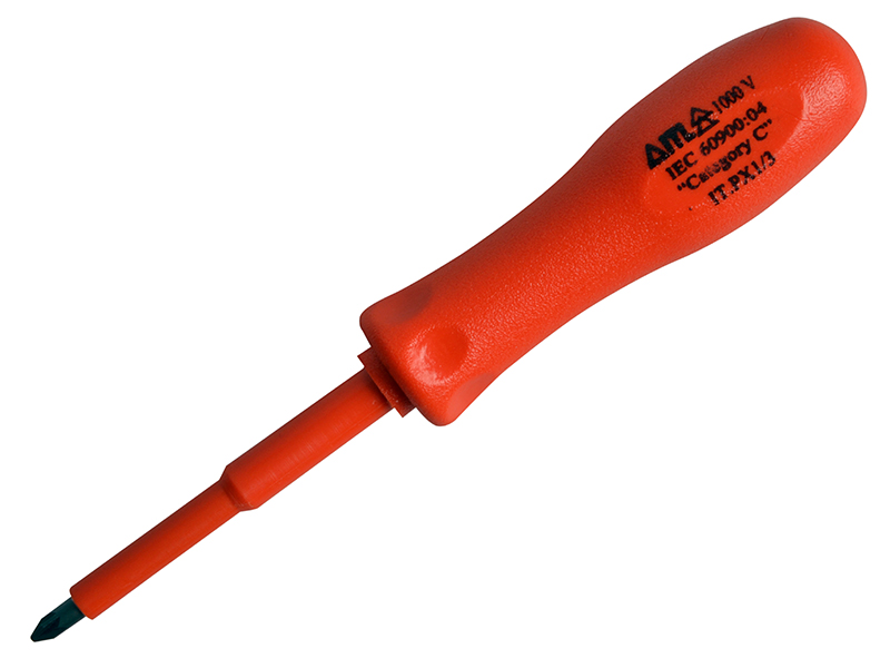 Insulated Screwdriver Pozi No.1 x 75mm (3in)