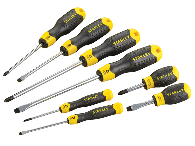 Cushion Grip Screwdriver Set, 8 Piece