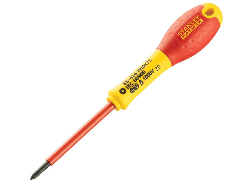 FatMax® VDE Insulated Screwdriver Phillips Tip PH0 x 75mm