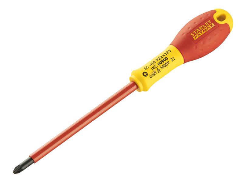 FatMax® VDE Insulated Screwdriver Pozidriv Tip PZ2 x 125mm