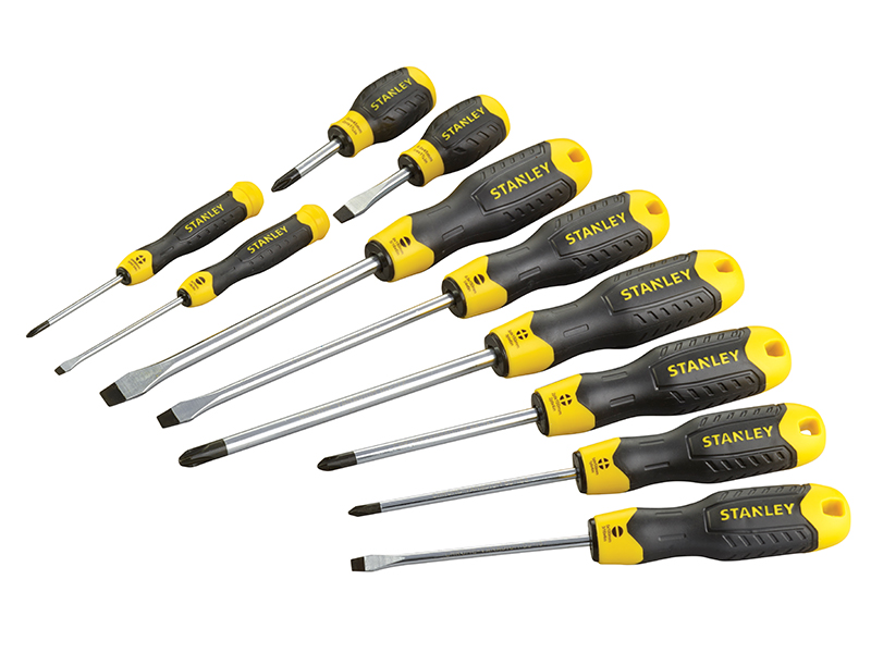 Cushion Grip Screwdriver Set, 10 Piece