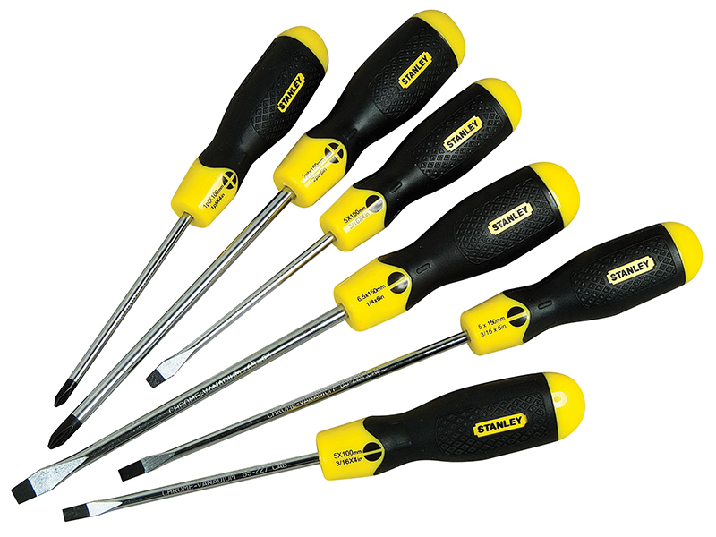 Cushion Grip Screwdriver Set, 6 Piece