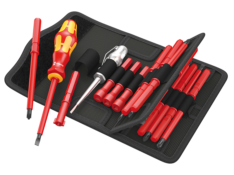 Kraftform VDE Kompakt Interchangeable Screwdriver Set, 18 Piece