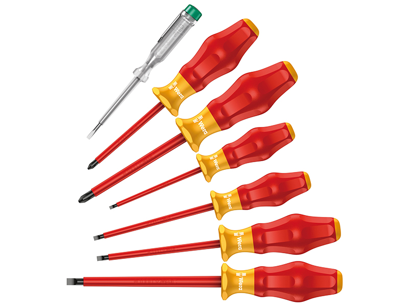 Kraftform Comfort VDE Screwdriver Set, 7 Piece