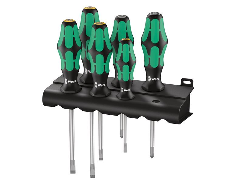 Kraftform Plus Lasertip 334/355/6 Screwdriver Set, 6 Piece