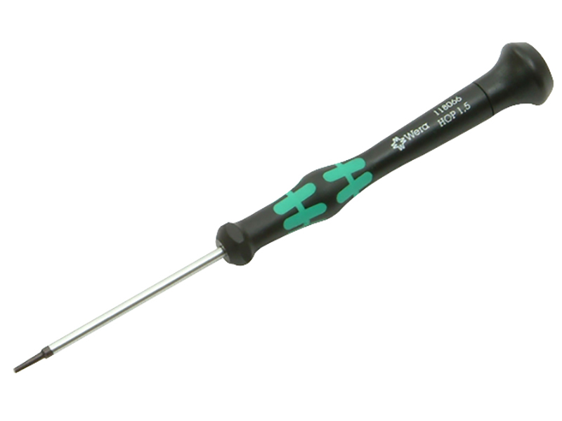 Kraftform 2054 Micro Screwdriver Hexagon Tip SW 2.0 x 60mm