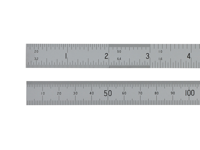 Satin Chrome Rule 150mm/6in