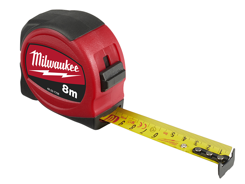 Slimline Tape Measure 8m (Width 25mm) (Metric Only)