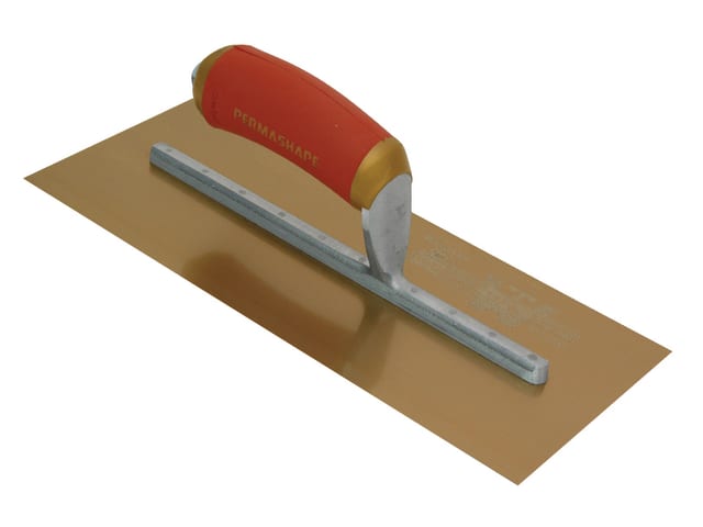 MPB1GSD Pre-Worn PermaShape® Finishing Gold S/S Trowel DuraSoft® 11 x 4.1/2in