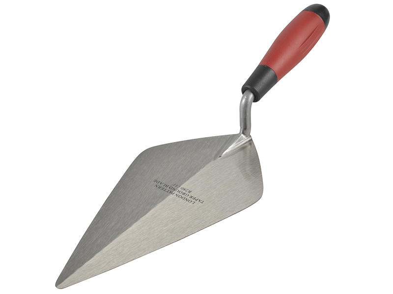 Broad Heel Brick Trowel Soft Grip Handle 11in