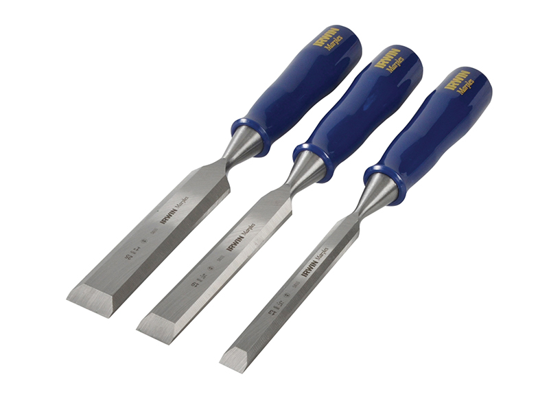 M444 Bevel Edge Chisel Blue Chip Handle Set, 3 Piece