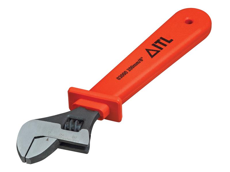 Insulated Adjustable Wrench 200mm (8in)