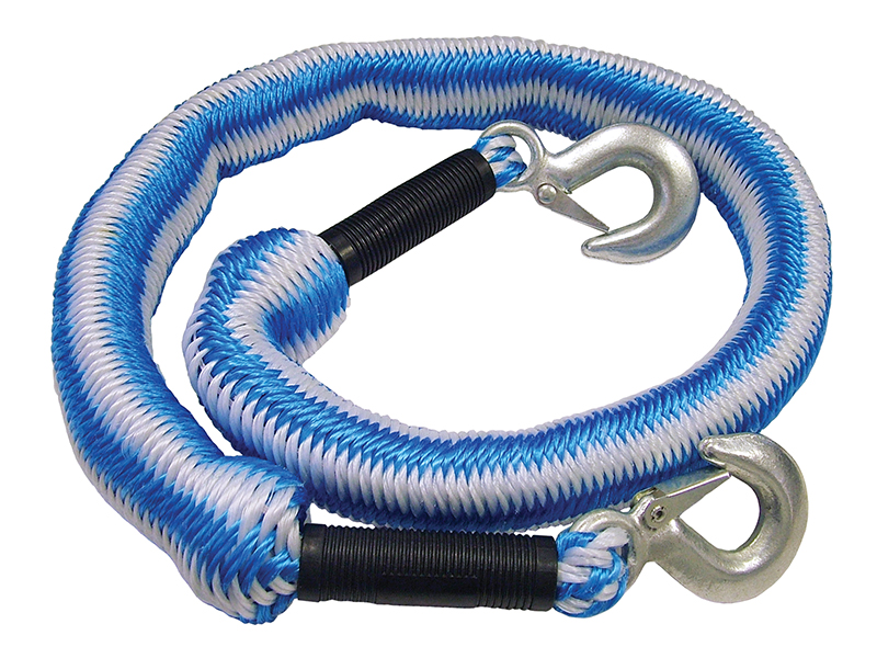 Tow Rope Expanding 4m Metal Hooks 3 Tonnes