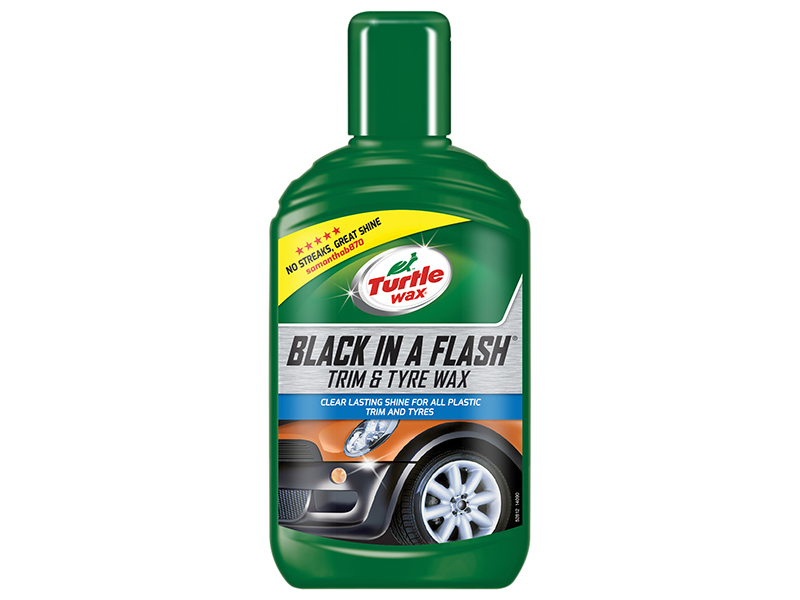 Black in a Flash Trim & Tyre Wax 300ml