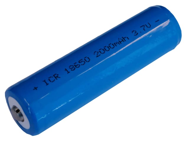 Rechargeable 18650 Li-ion Battery 3.7V 2000mAh