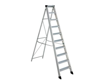 EN131 Professional Swingback Steps, Open 1.69m Closed 1.91m 8 Rungs