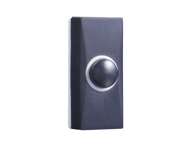 7900 Wired Doorbell Additional Chime Bell Push Black