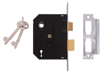 2295 2 Lever Mortice Sashlock Polished Brass 63mm 2.5in Visi