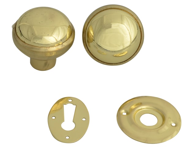 P405 Rim Knob Polished Brass Finish