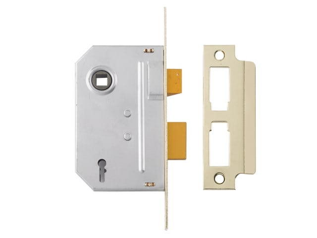 PM320 3 Lever Mortice Sashlock Polished Brass 79mm 3in