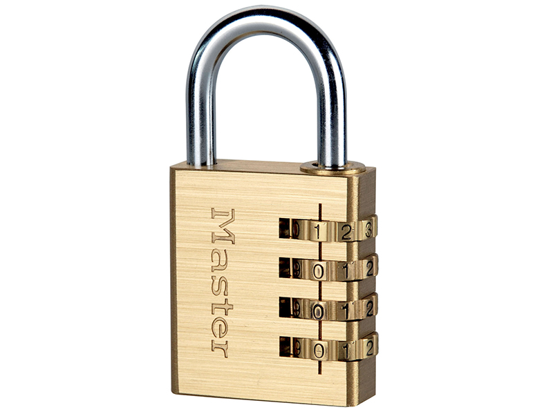 Brass Finish 40mm 4-Digit Combination Padlock