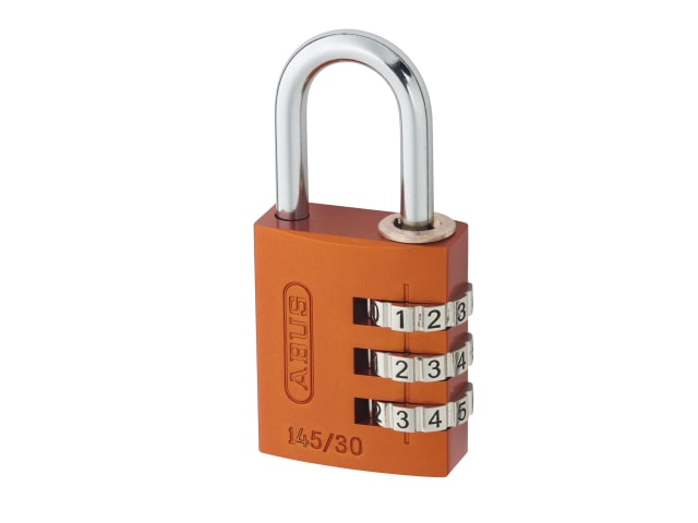 145/30 30mm Aluminium Combination Padlock Random Colour 46632