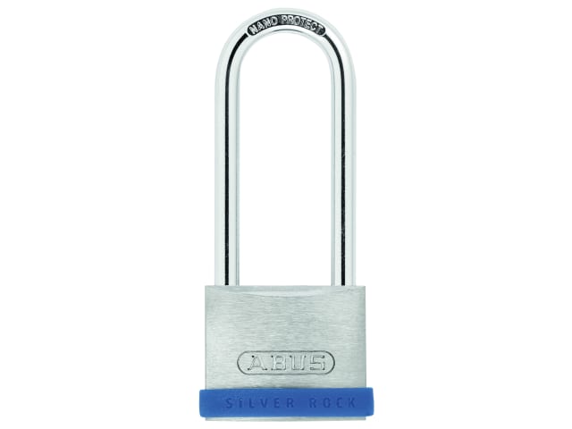 40mm Silver Rock 5 Padlock Long Shackle 63mm