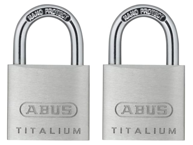 64TI/30mm TITALIUM Padlock Carded Twin Pack