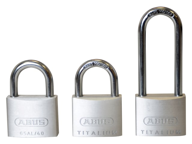 64TI/40mm TITALIUM Padlock Triple Pack (1 Long Shackle)