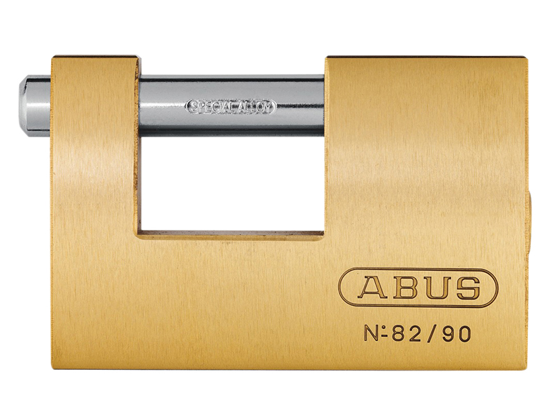 82/90mm Monoblock Brass Shutter Padlock