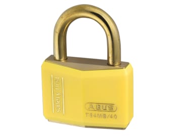 T84MB/40mm Yellow Rustproof Padlock Keyed Alike 8402