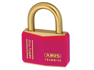 T84MB/40mm Red Rustproof Padlock Keyed Alike 8404