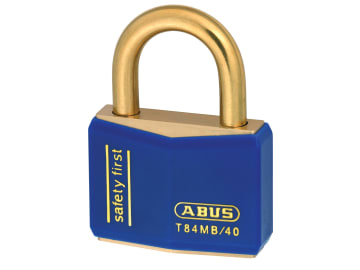 T84MB/40mm Blue Rustproof Padlock Keyed Alike 8406