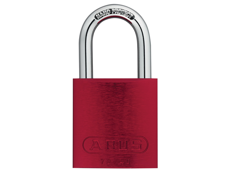 72/40mm Aluminium Padlock Red Keyed Alike TT02162