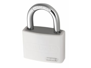 T65AL/40mm My Lock Aluminium Padlock White Keyed Alike 6401