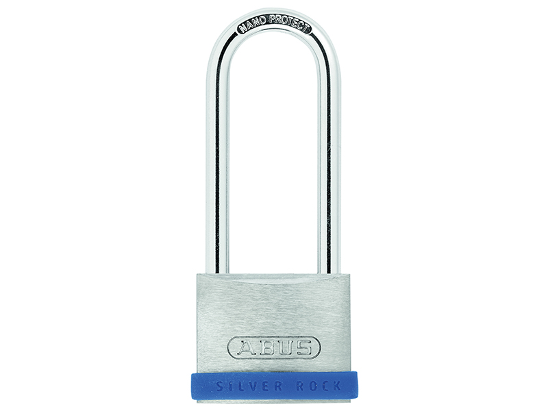 40mm Silver Rock 5 Padlock Long Shackle 63mm Keyed Alike