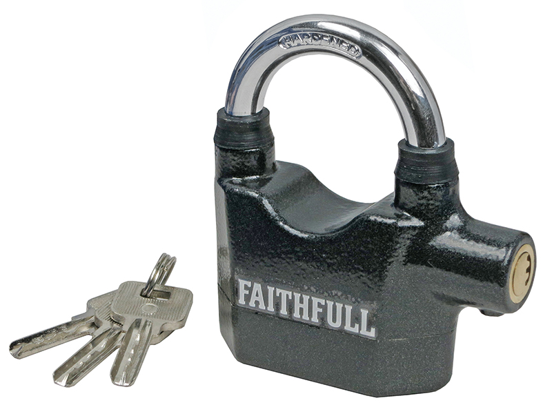 Padlock with Security Alarm 70mm