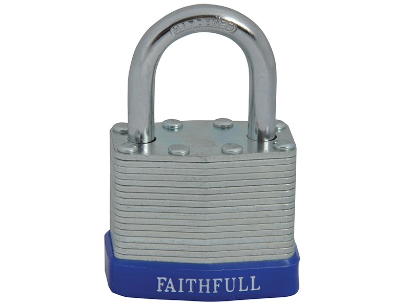 Laminated Steel Padlock 40mm 3 Keys