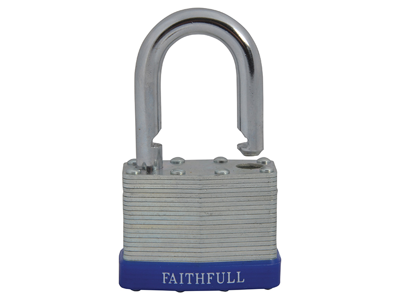 Laminated Steel Padlock 50mm 3 Keys