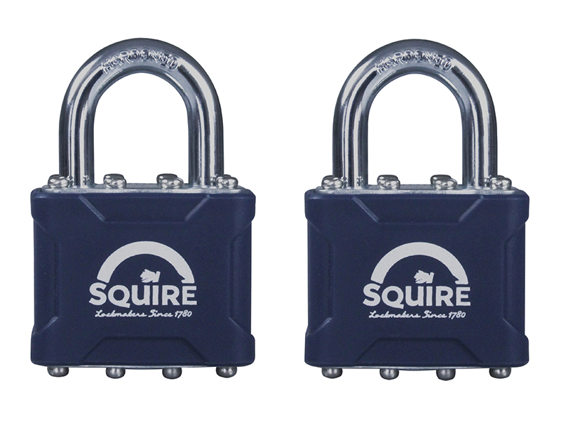 35T Stronglock Card (2) Padlocks 38mm Open Shackle Keyed